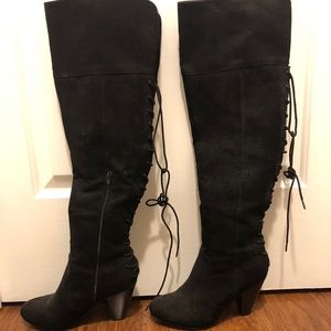 Thigh-high Black Boots